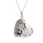 Sterling Silver Hammered Large Heart Necklace, thumbnail 2 of 3