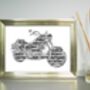 Motorbike Or Racing Bike Personalised Print, thumbnail 1 of 4