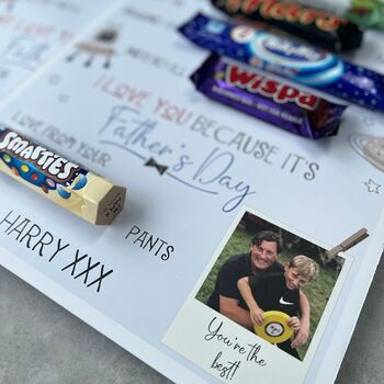 Personalised Fathers Day Chocolate Board, 2 of 3