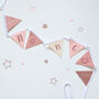 Personalised Sparkly Pink Bunting For Girls Bedroom, thumbnail 1 of 5