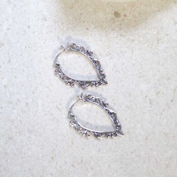 Sterling Silver Harmony Hoops, 8 of 8