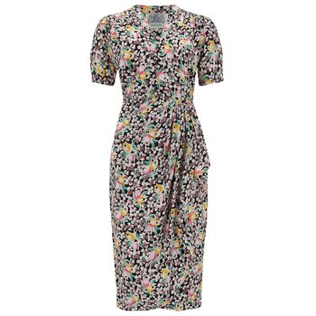 Mabel Dress In Tulip Print Vintage 1940s Style, 2 of 2