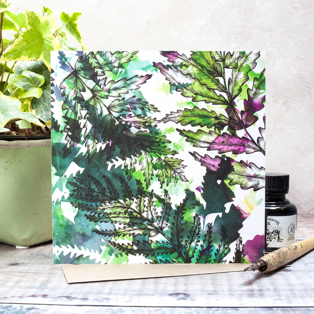 fern blank gift card by jessica wilde