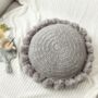 Floor Cushions With Pompom Details, thumbnail 3 of 5