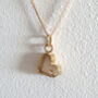 18ct Gold Heart Pendand With Diamond, thumbnail 2 of 3