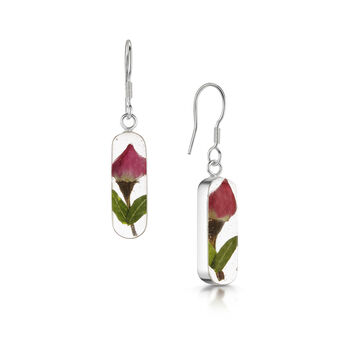 Valentine's Handmade Real Rose Silver Jewellery Set, 3 of 12