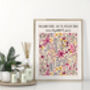 Marché Aux Fleurs Abstract Art Wall Print, thumbnail 7 of 8
