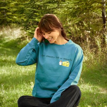 No Cheeses For Us Meeces Christmas Sweatshirt, 2 of 5