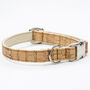 Cork And Hemp Vegan Dog Collar, thumbnail 3 of 4