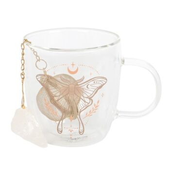 Tea Gifts Double Wall Glass Mug With Quartz Tea Infuser, 9 of 9