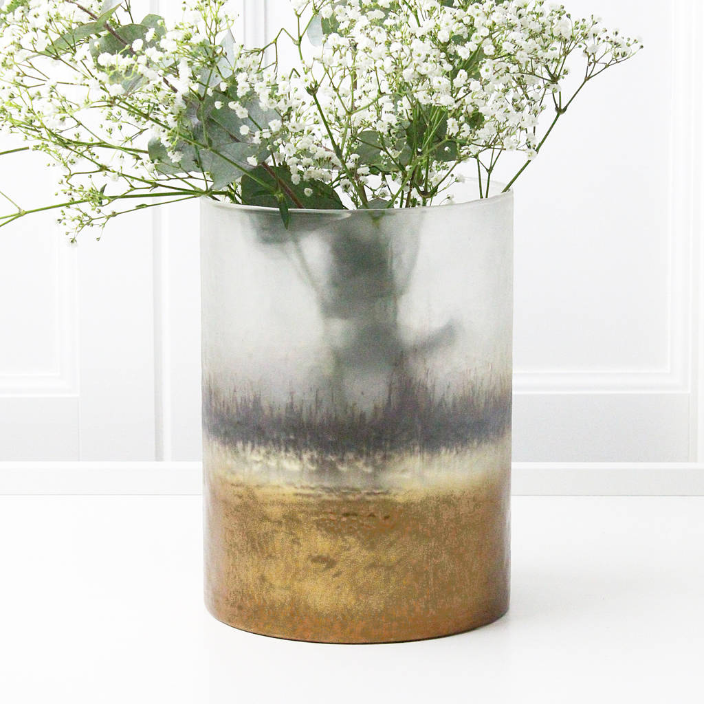 Copper Graduated Glass Vase By Marquis & Dawe