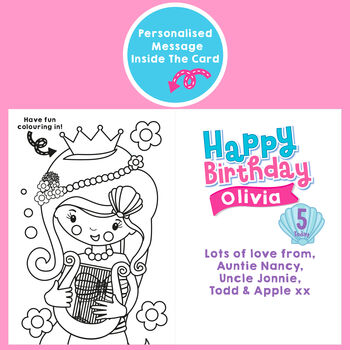 Mermaids Extra Large Deluxe Square Birthday Gift Box, 8 of 12