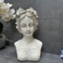 26cm Cream Vintage Style Ladies Bust Head Statue Decor, thumbnail 6 of 11