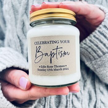 Personalised Christening Or Baptism Candle, 2 of 9