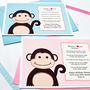 'Monkey' Love You Because Personalised Birthday Card, thumbnail 4 of 4