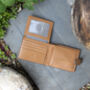 Men's Luxury Tan Leather Wallet Flip Up Rfid Safe, thumbnail 4 of 6