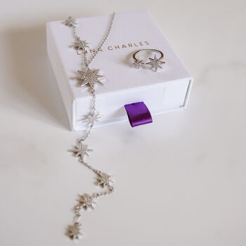 Sparkling Star Gift Set | Necklace And Ring, 5 of 9