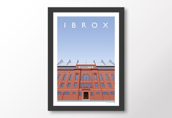 Rangers Ibrox Main Stand Entrance Poster, 8 of 8