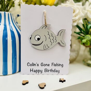 Personalised Fishing Card For Birthday Father's Day, 2 of 8