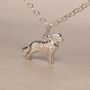 Personalised 3D Golden Retriever Silver Chain Bracelet, thumbnail 3 of 10