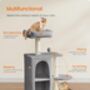 Cat Tree Tower Two Caves Scratching Posts, thumbnail 5 of 7
