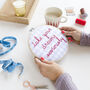 Take Your Dreams Seriously Embroidery Hoop Kit, thumbnail 2 of 5
