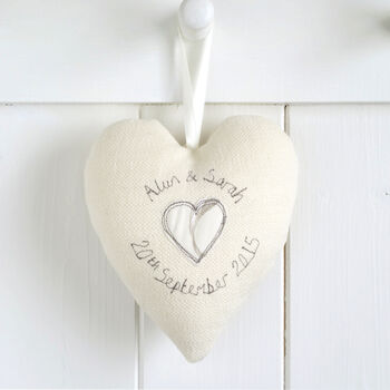 Personalised 30th Pearl Wedding Anniversary Heart Gift, 6 of 9