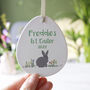 First Easter Rabbit Ceramic Hanging Decoration, thumbnail 1 of 9