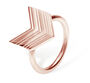 Art Deco Arrow Ring In Rose Gold Vermeil, thumbnail 1 of 3