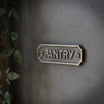 Iron 'Pantry' Door Plaque, 2 of 2