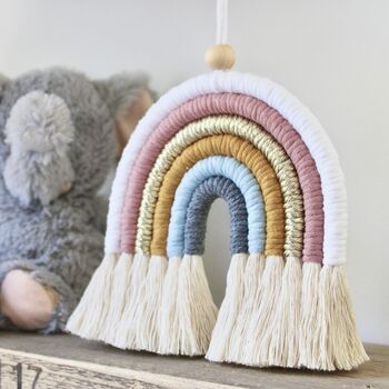 Macramé Rainbow Wall Hanging, 6 of 12