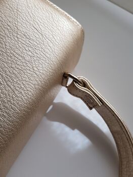 Light Gold Leather Handbag, 7 of 11