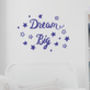 Dream Big Wall Sticker Quote With Stars, thumbnail 1 of 3