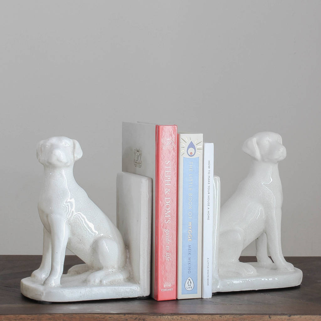 labrador dog bookends by marquis & dawe