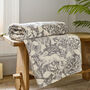 Winter Forest Grey Supersoft Textured Throw With Leaf Printed, thumbnail 1 of 2