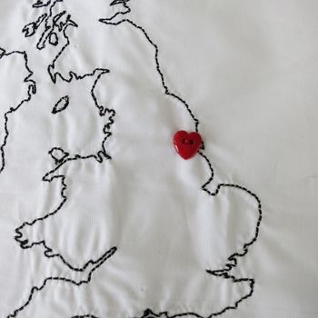 Personalised Map Cotton Pillowcases, 5 of 6