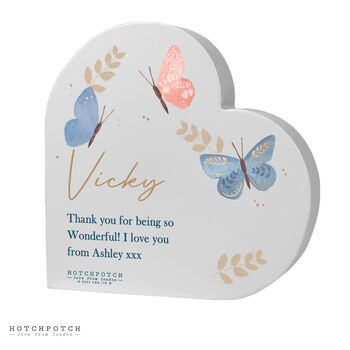 Personalised Butterfly Heart Ornament, 4 of 4