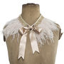 Vintage Peach Ostrich Feather Capelet, thumbnail 3 of 6