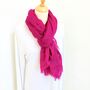 Pink Soft Cotton Scarf, thumbnail 2 of 4