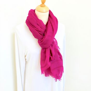 Pink Soft Cotton Scarf, 2 of 4