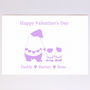 Personalised Bear Family Valentine's Day Card, thumbnail 4 of 8