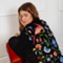Regal Floral And Bird Embroidery Velvet Luxury Kimono, thumbnail 1 of 7