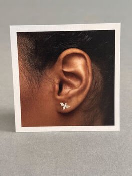 Queen Bee Sterling Silver Earrings – Poetic Gift, 7 of 7