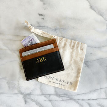 Personalised Leather Card Holder, 2 of 3