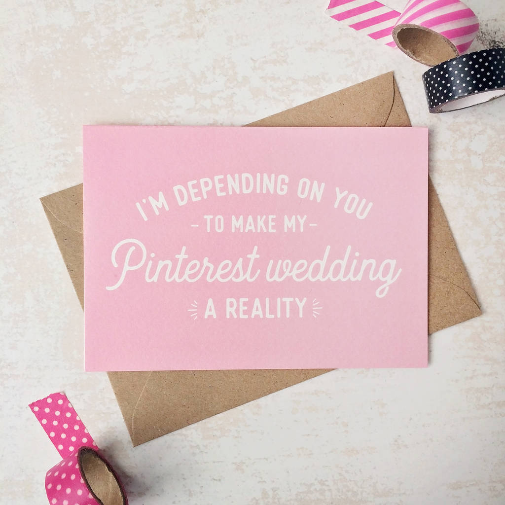 &#039;my pinterest wedding&#039; bridal party invitation by peach wolfe paper co