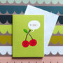 Mini Cherries Twins Card, thumbnail 1 of 4