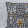 Blue Indigo Snakeshead William Morris 18' Cushion Cover, thumbnail 7 of 8