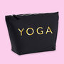 Gold 'Yoga' Pom Pom Make Up Bag, thumbnail 2 of 4