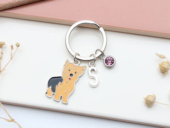 Personalised Yorkshire Terrier Keyring, 5 of 9