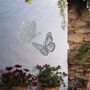 Elegant Butterfly Set Metal Wall Art For Garden Decor Gift, thumbnail 7 of 10